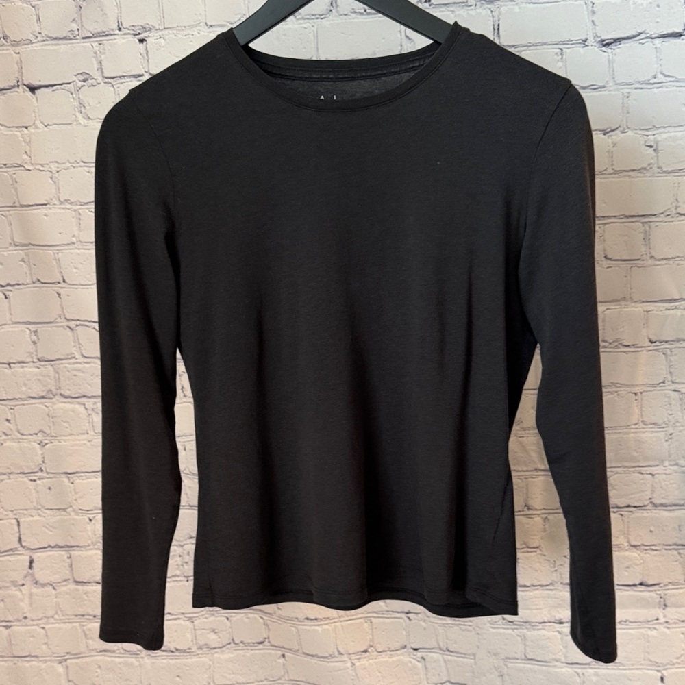 Joie Black Long Sleeve Crewneck Top